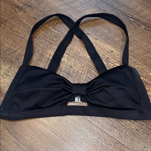 black swimsuit top !! never worn !! size small ! - Picture 2 of 3